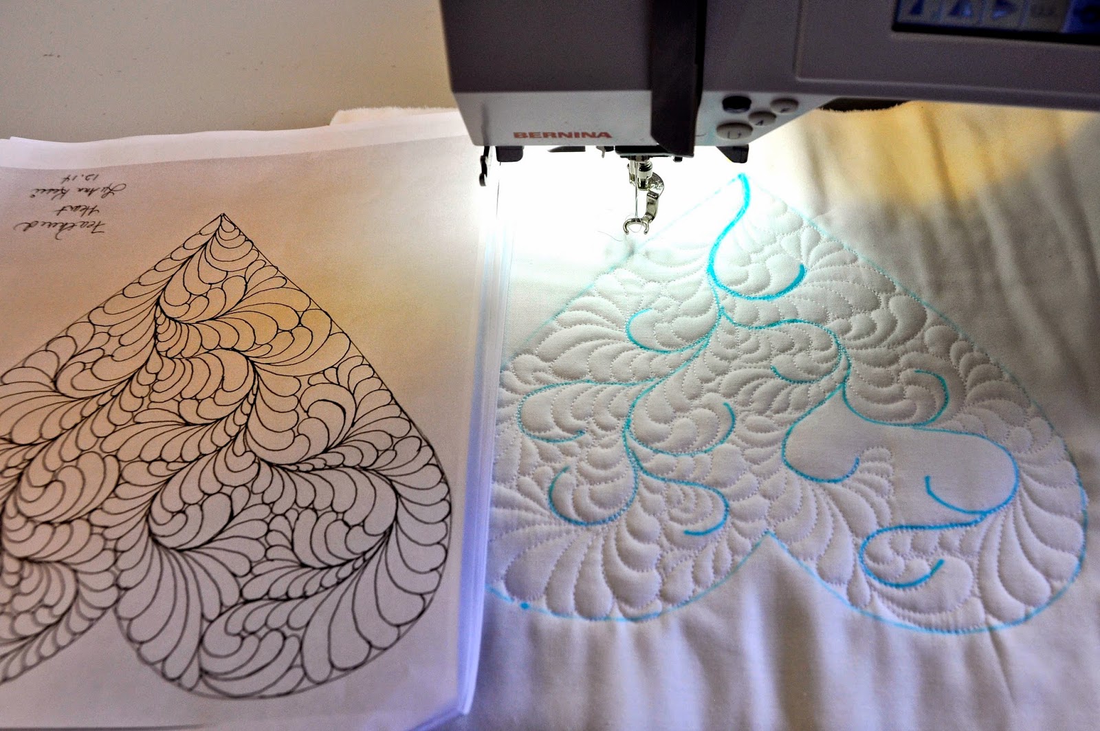 Feathered Heart.....Machine Quilting LuAnn Kessi Bloglovin’